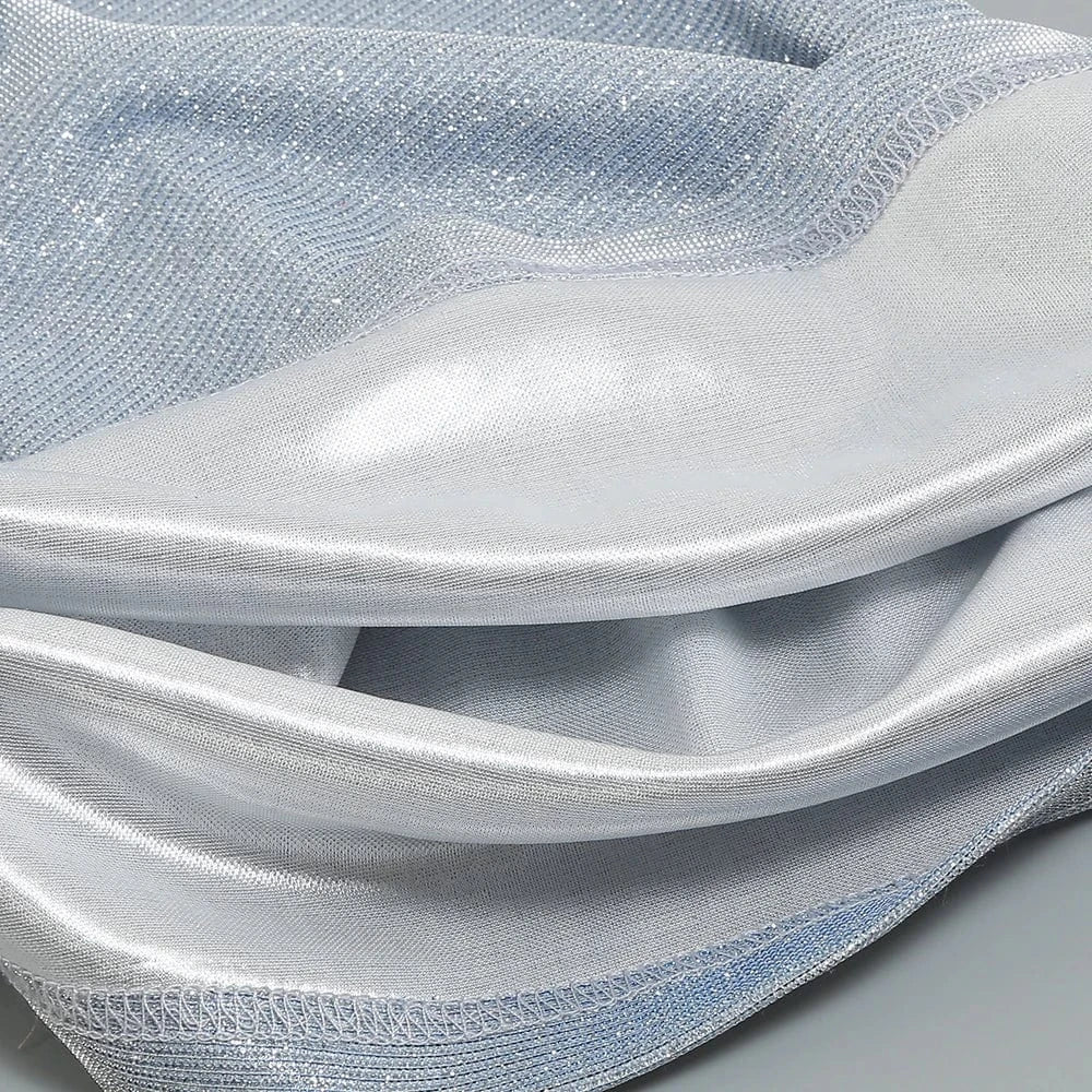 New Fashion Sequins Jumpsuit For Women 2025 Long Sleeves V Neck Draped Autumn Rompers Celebrity Evening Party Club Overall