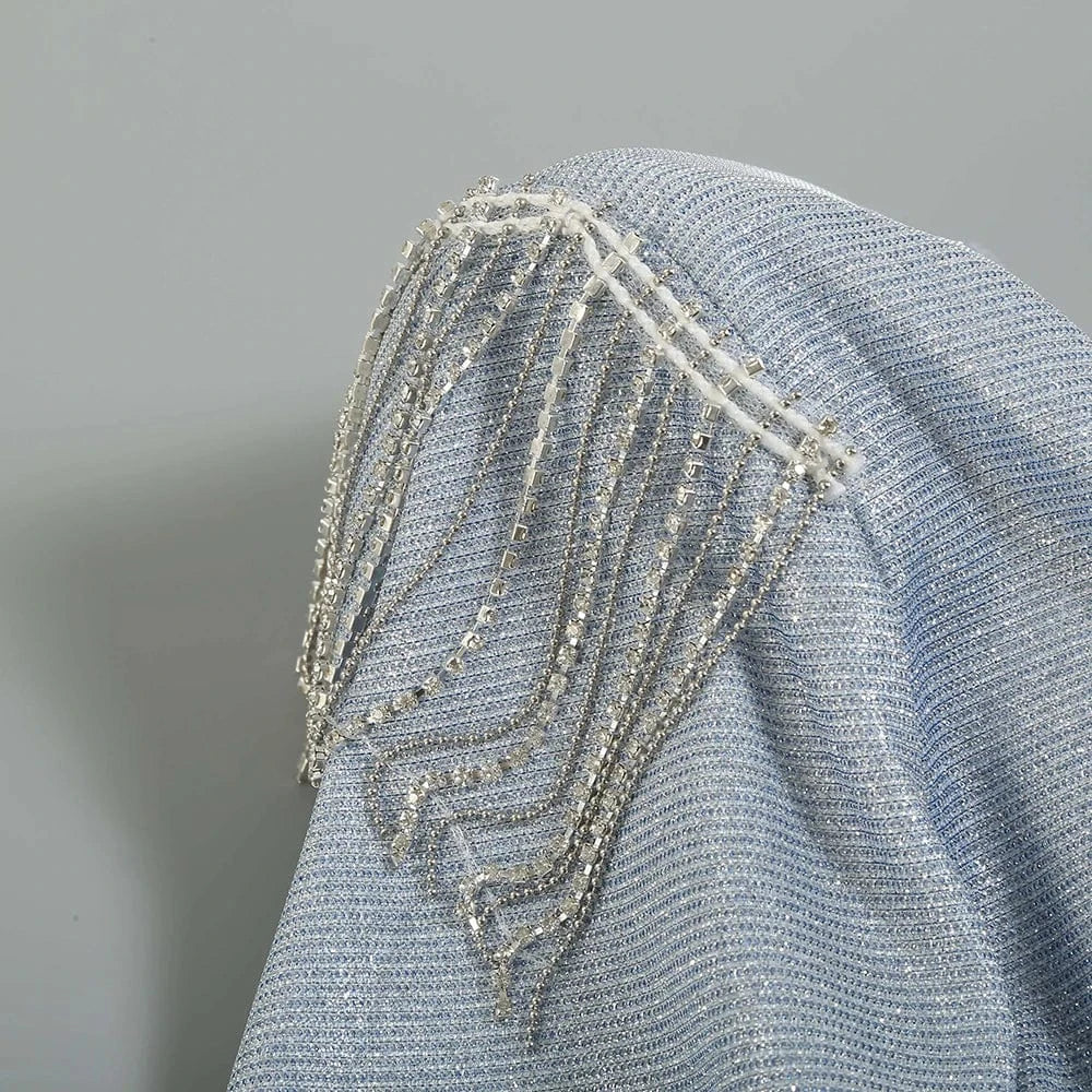 New Fashion Sequins Jumpsuit For Women 2025 Long Sleeves V Neck Draped Autumn Rompers Celebrity Evening Party Club Overall