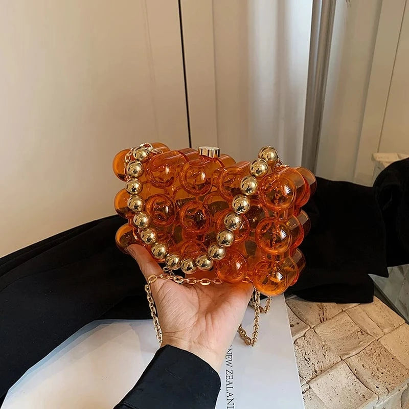 New Fashion women Handbags pvc hand square box Light Lady Tote Bags Lady Design Purses For Females
