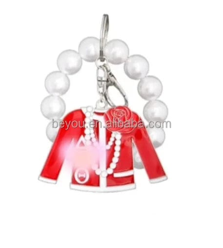 New Handmade Custom Greek Sorority Metal Alloy Greek Letter Triangle Pear Charms Woman Pendant Earring Jewelry