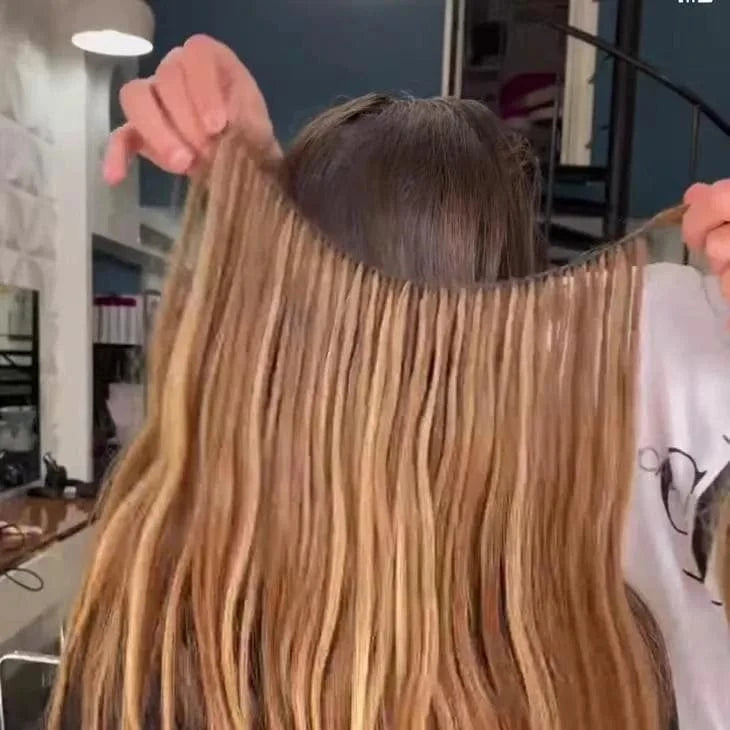 New hot sell 100% virgin cuticle aligned most invisible genius hair feather hair extensions hair wholesale vendors