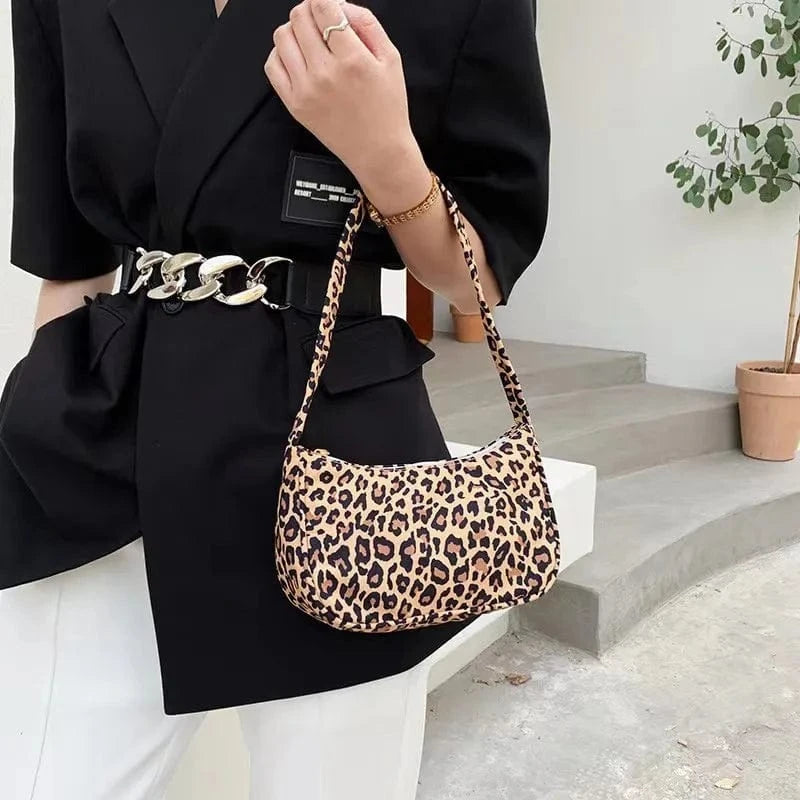 New ladies bag 2023 personalized printed pattern underarm shoulder handbagZebra leopard print Ladies exquisite handbag