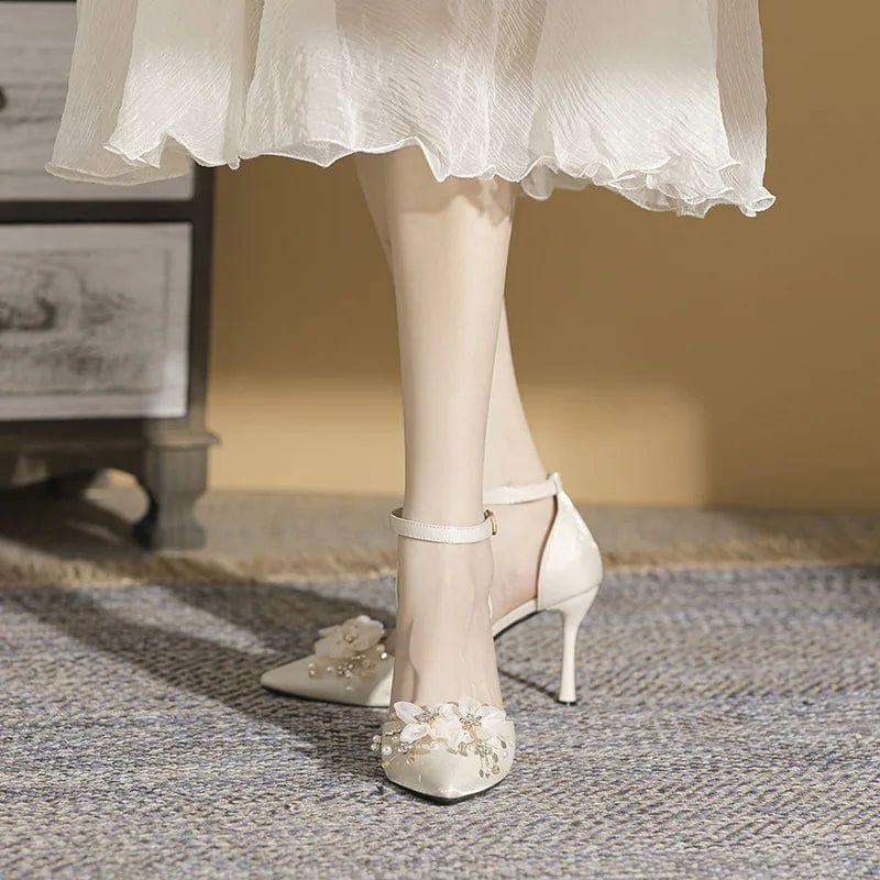 New Pointy Shoes Women Heels Sexy Stilettos Plus Size Sandals Shallow Wedding Shoes Thin High Heels Women Shoes And Sandals