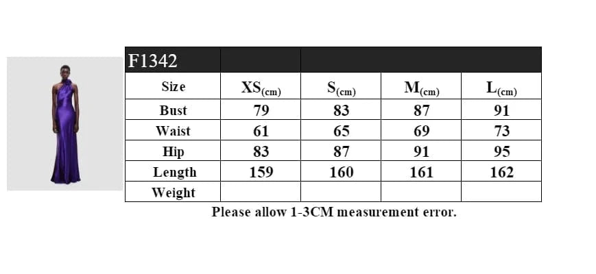 New Spring And Summer Women's Floor-Length Dress High-Waisted Commuter Charm Purple Halter Luxury Evening Party Dress