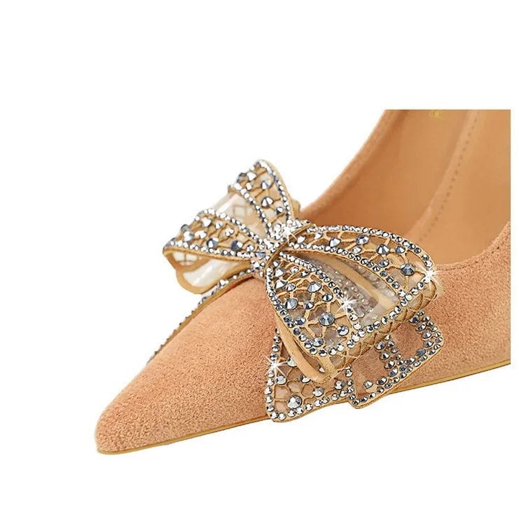 New Style Sexy Talons Fashion Flower Rhinestone Stiletto Shoes Sandals Summer Pointed Toe Women's High Heels