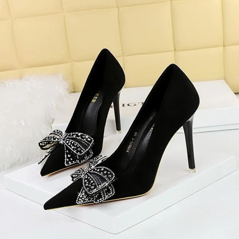 New Style Sexy Talons Fashion Flower Rhinestone Stiletto Shoes Sandals Summer Pointed Toe Women's High Heels