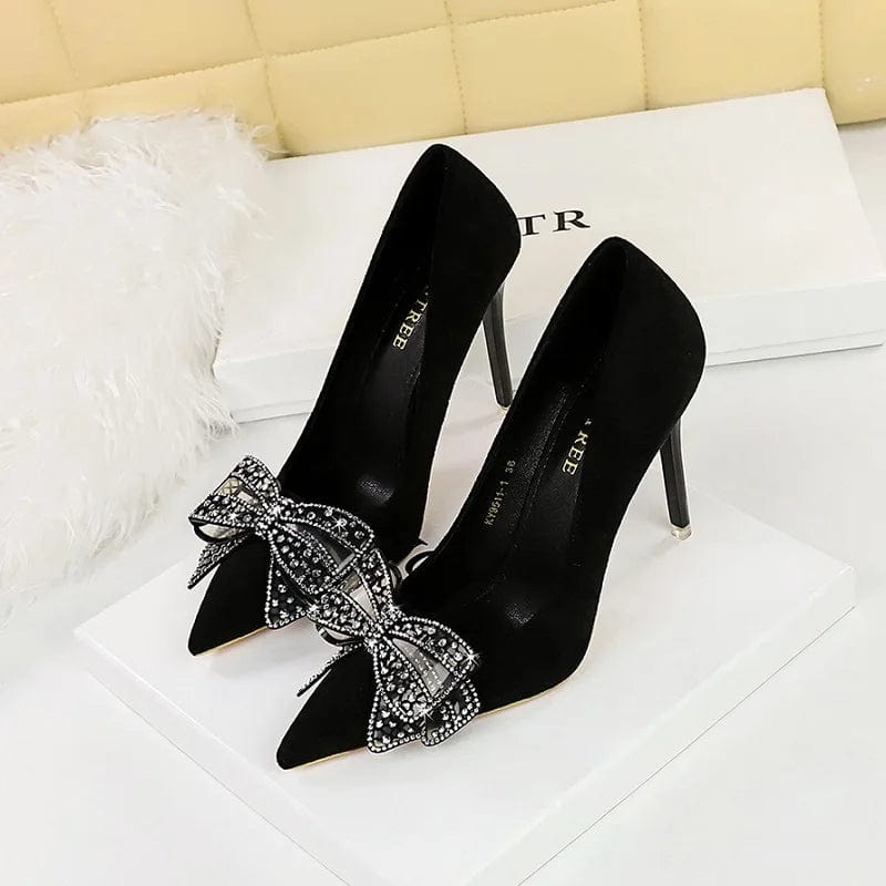 New Style Sexy Talons Fashion Flower Rhinestone Stiletto Shoes Sandals Summer Pointed Toe Women's High Heels