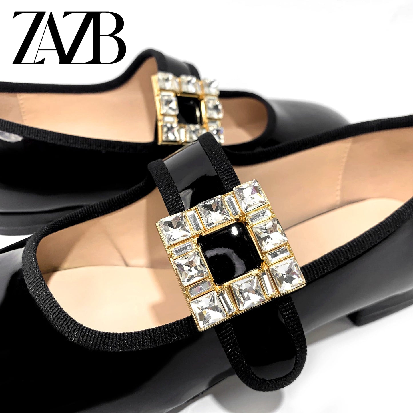 New styles Design H letter metal buckle Women's flat shoes Square head office simple casual flats Belt buckle loafers mules