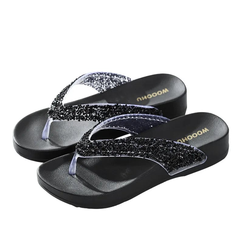 New Summer adult Shoes Casual flip-flops slipper woman Fashion Beach thick shoes all-match Non-slip Outdoor Sandals