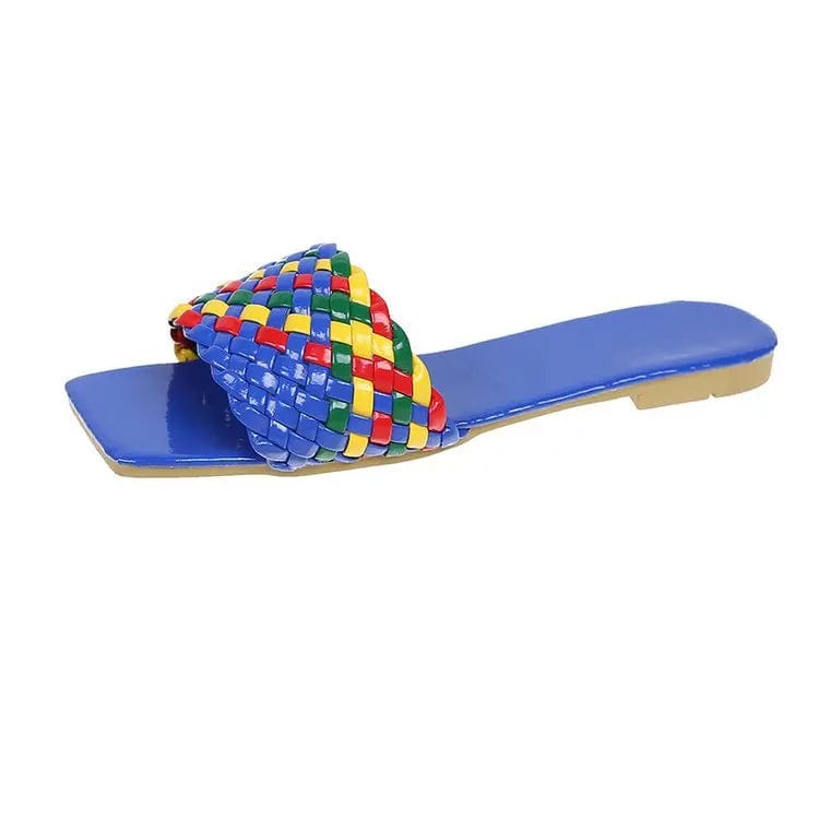 New Summer woman Korean slipper Woven band wear a word shoes adult outdoor beach Casual Lightweight slippers