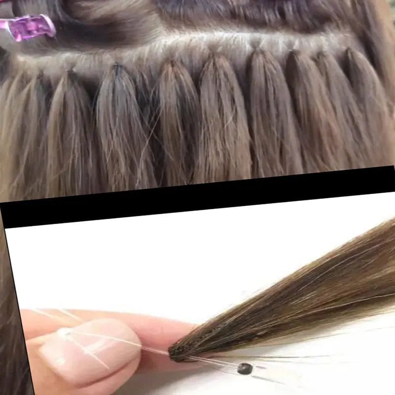 New trend double drawn human hair extension 100% unprocessed Russian virgin invisible H feather hair with cuticle aligned