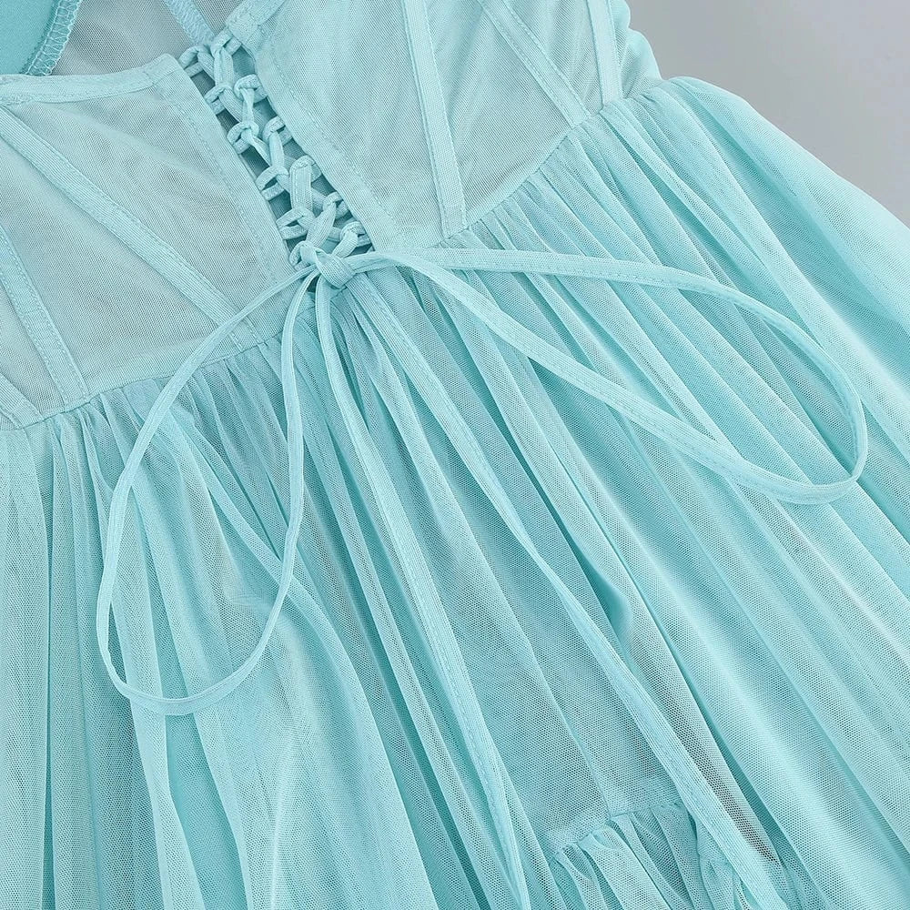 New Women's Sexy Strapless Casual Dress Holiday Style Three-Dimensional Flower Decorated Dress Floor-Length Evening Dress