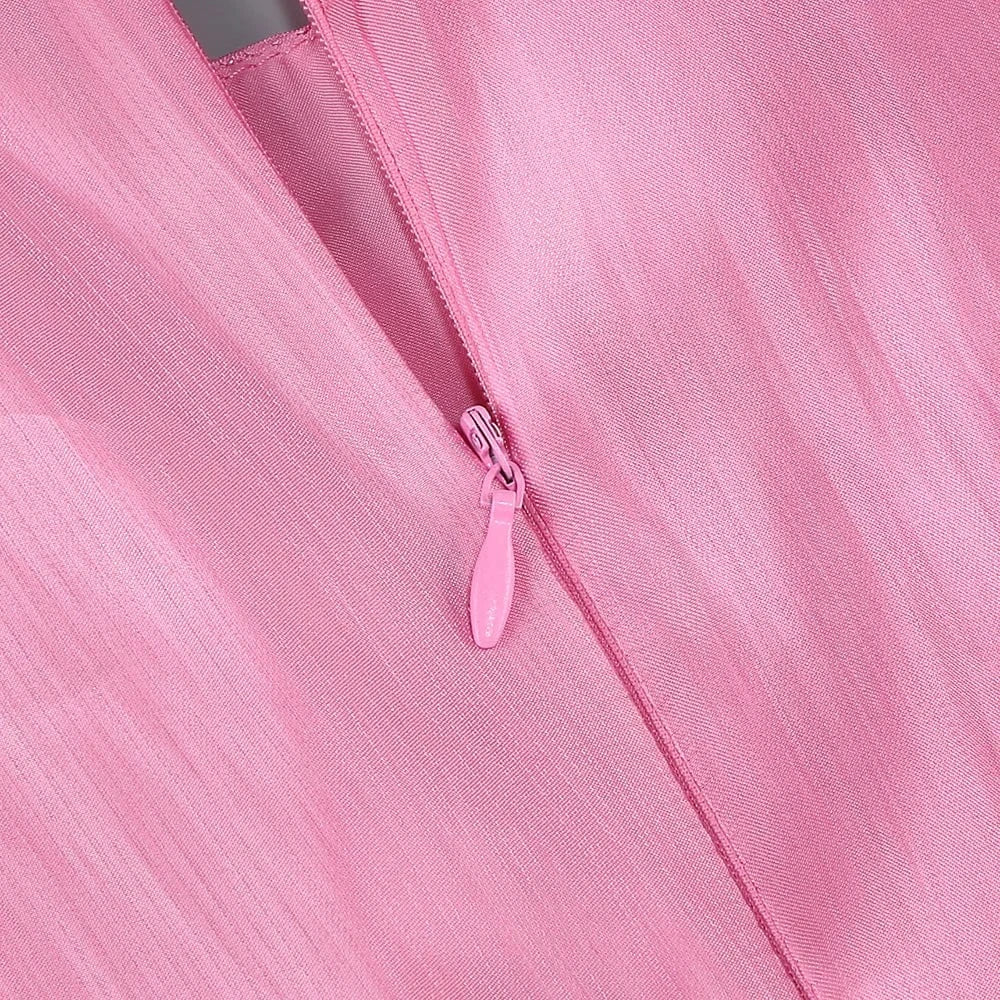 New Women's Solid Color Belted O-Neck Long Sleeve Fairy Elegant Pleated Flowy Ankle-Length Dress Luxurious Evening Party Dress