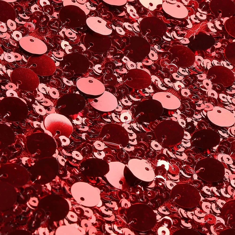 New Women's Splicing Sequins Red Swing Collar Halter Sleeveless Dress Sexy Luxury Shiny Floor-Length Dress Fashion Banquet