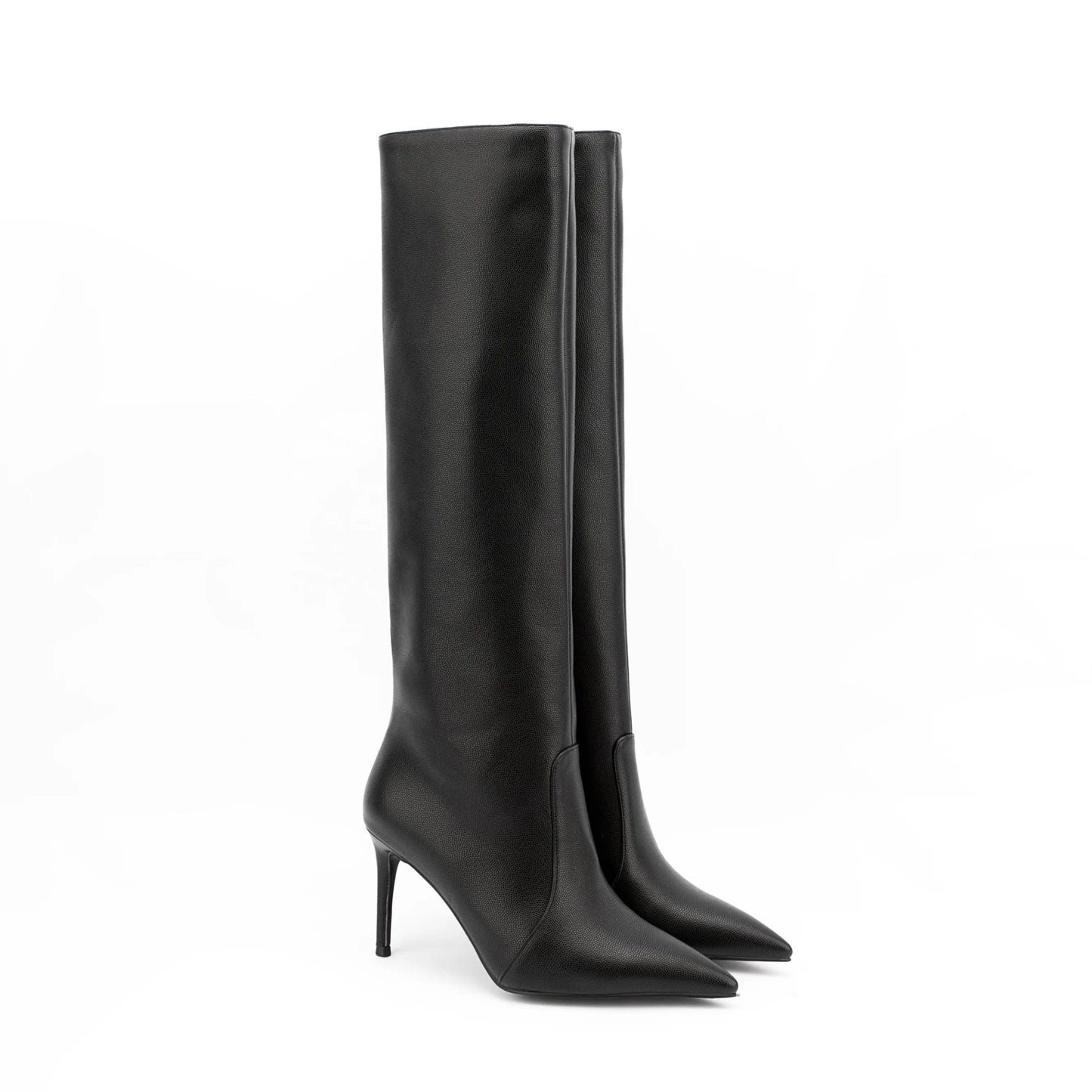 New Women Shoes Stiletto Heels Over-the-knee Boots Litchi Skin Women's Plus Size High Thigh Boots