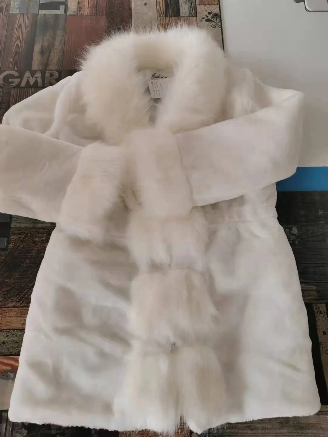 New Year Rabbit Fur Coat Casual Plus Size Winter Outerwear Sheep Fur Collar Windproof Cozy Leather Long Sleeves Wool Lining