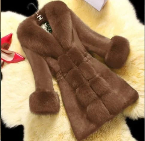 New Year Rabbit Fur Coat Casual Plus Size Winter Outerwear Sheep Fur Collar Windproof Cozy Leather Long Sleeves Wool Lining