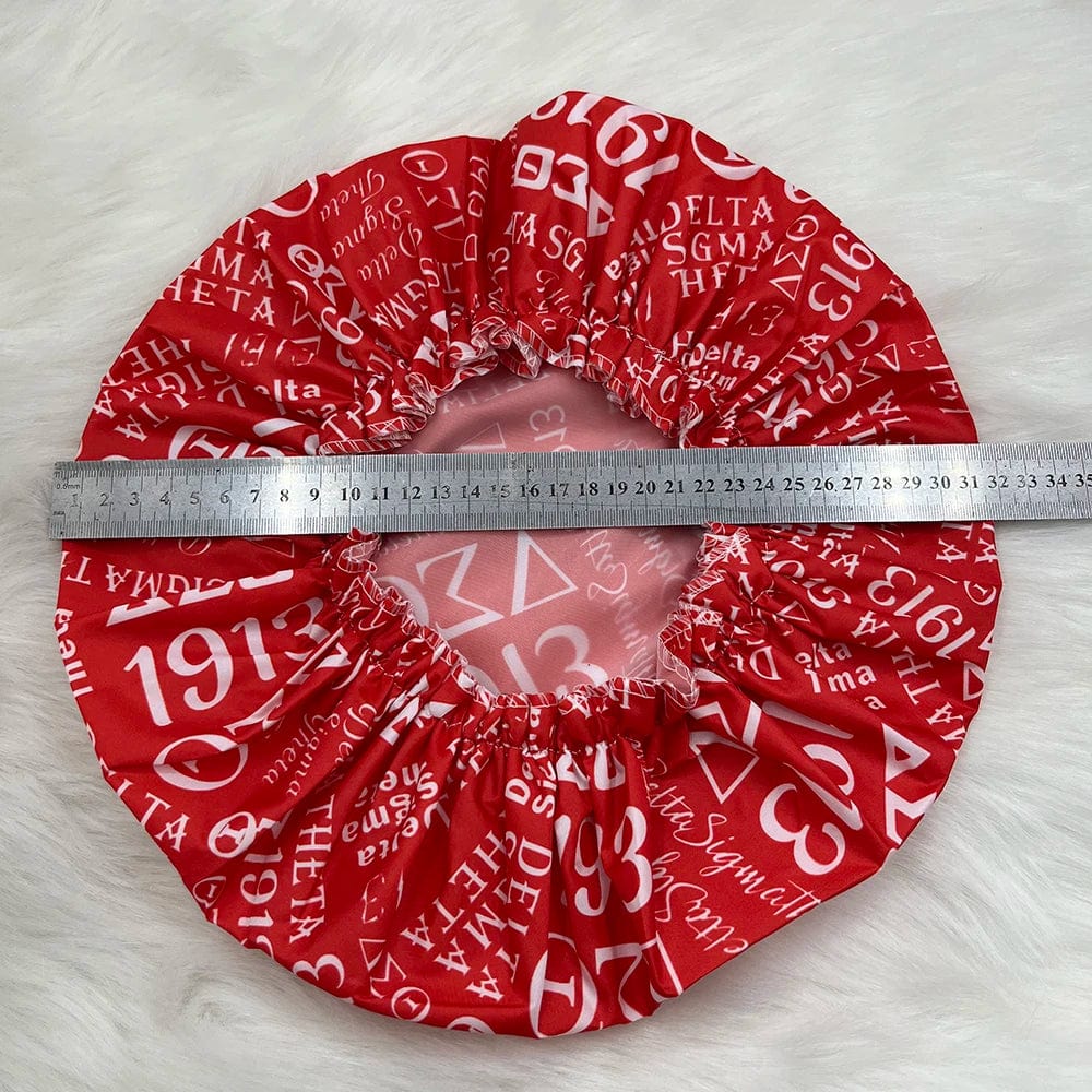 Newest Custom Elastic Fit All Organization Delta Sigma Thetaa Alpha Ka Alpha Sorority Waterproof Hat Zeta Phi Beta Shower Cap