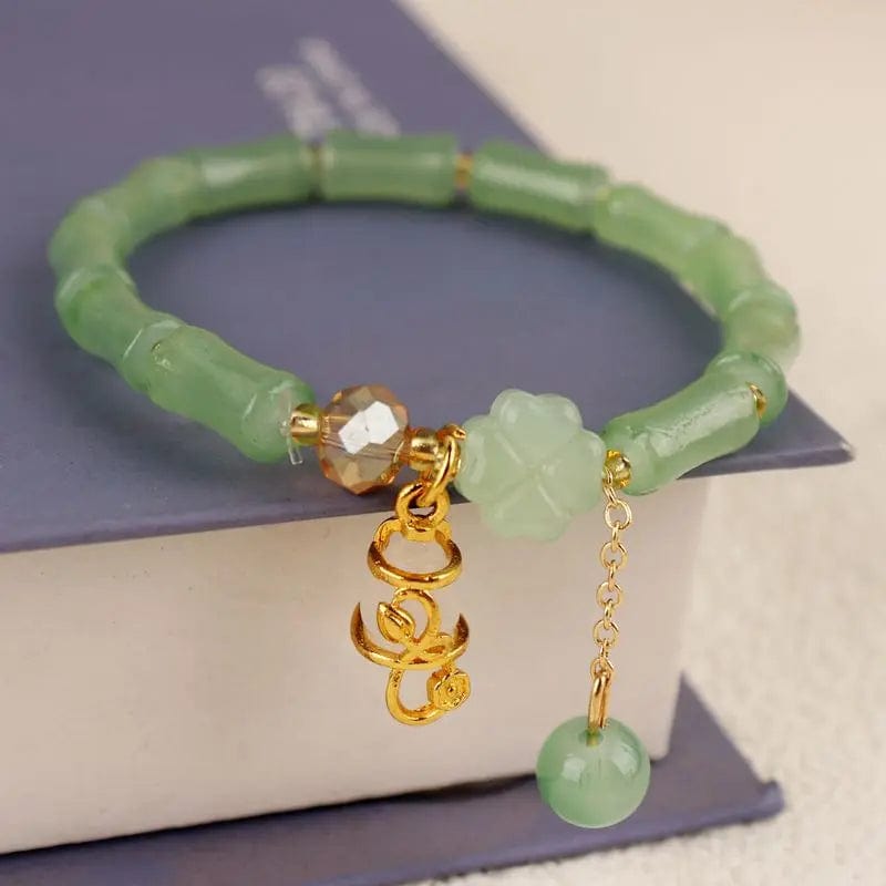 Newly Popular In 2024 Flower Bracelet Female Forest Student Colored Bracelet Minimalist and Niche Crystal Bracelets