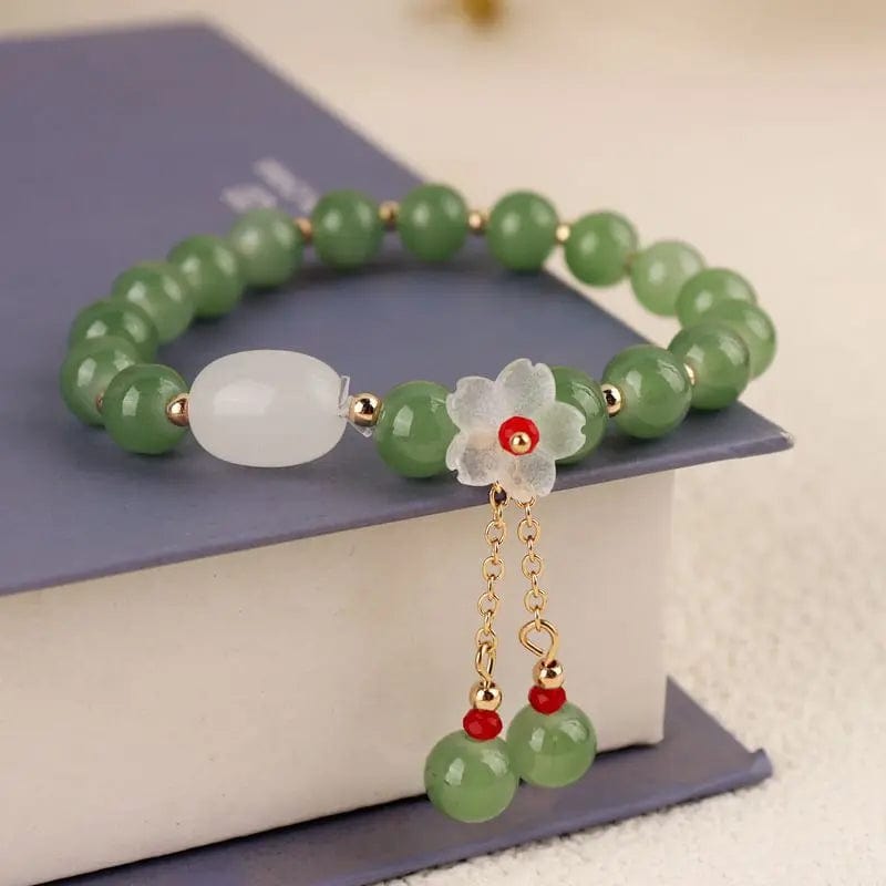 Newly Popular In 2024 Flower Bracelet Female Forest Student Colored Bracelet Minimalist and Niche Crystal Bracelets