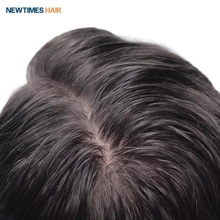 Newtimes hair stock fine mono french lace mens human hair replacement systems toupee for men