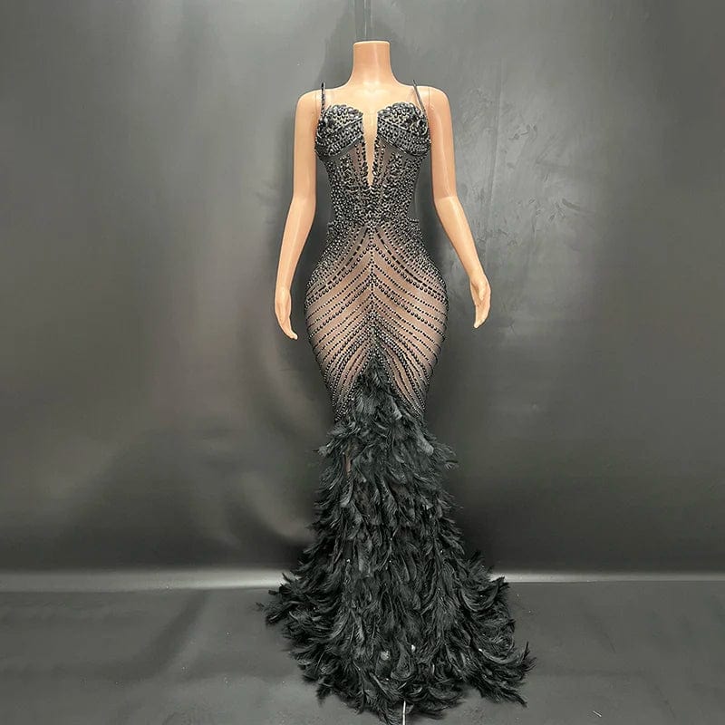 Novance Y3149 Best Selling Products 2024 Casual Dresses Vintage Evening Dress With Rhinestones Sexy Women Clothing For Party