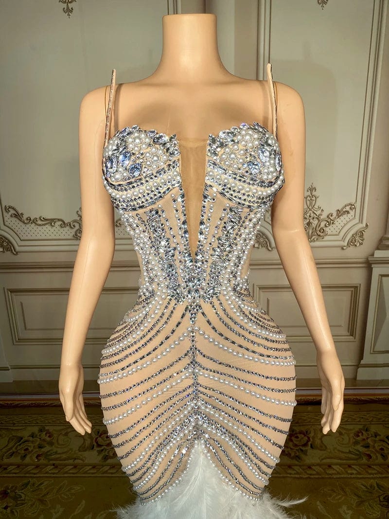 Novance Y3149 Best Selling Products 2024 Casual Dresses Vintage Evening Dress With Rhinestones Sexy Women Clothing For Party