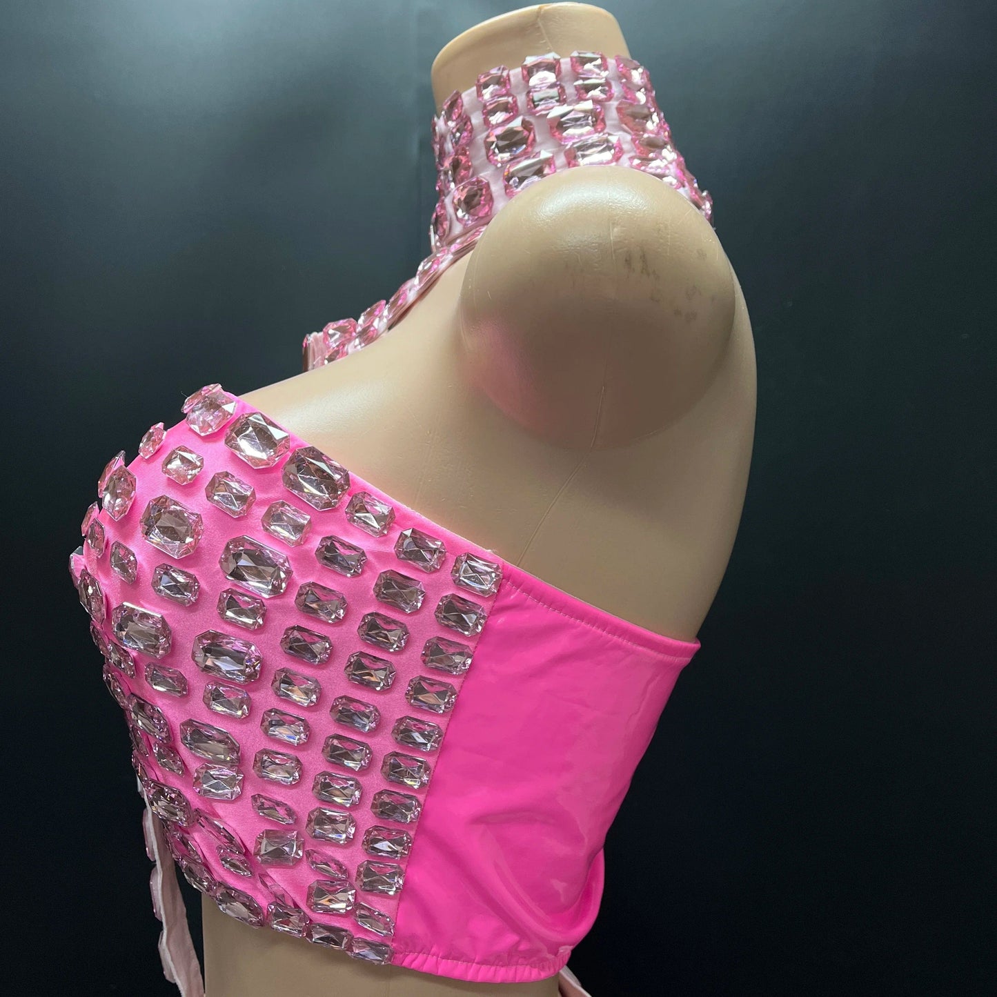 NOVANCE Y3745-E dropshipping productos 2024 rhinestone vest for women bodycon pants sexy mesh see through for causal for club