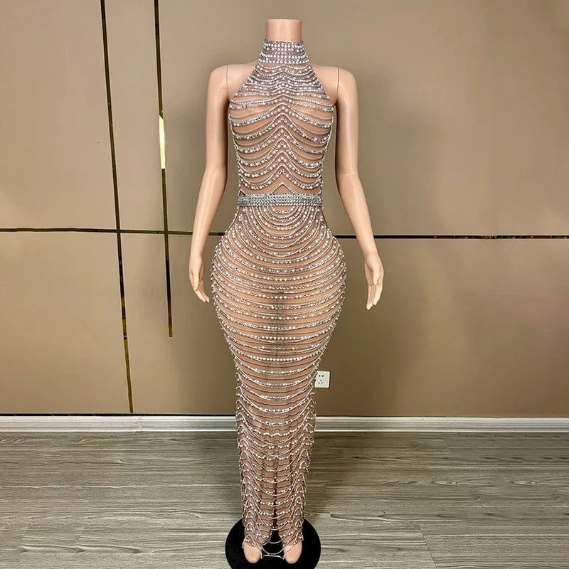 NOVANCE Y3766 top selling products 2024 new arrival ball gown prom dress halter pearl dresses women lady elegant for party