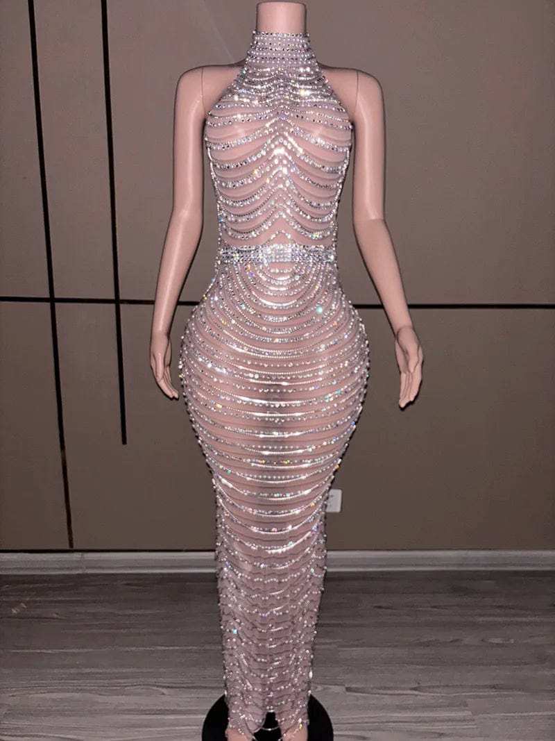 NOVANCE Y3766 top selling products 2024 new arrival ball gown prom dress halter pearl dresses women lady elegant for party