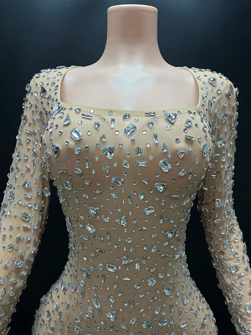 Novance Y3799-B Hot Selling 2024 Fashion Dresses Evening Cocktail Dress Elegant Clothing Manufacturers Custom Rhinestone Women