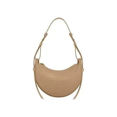 Nude Candy Designer Polana Genuine Leather Handbags for Women Luxury Ladies Underarm Bags Elegant Crescent Shoulder Crossbody Saddle Purse