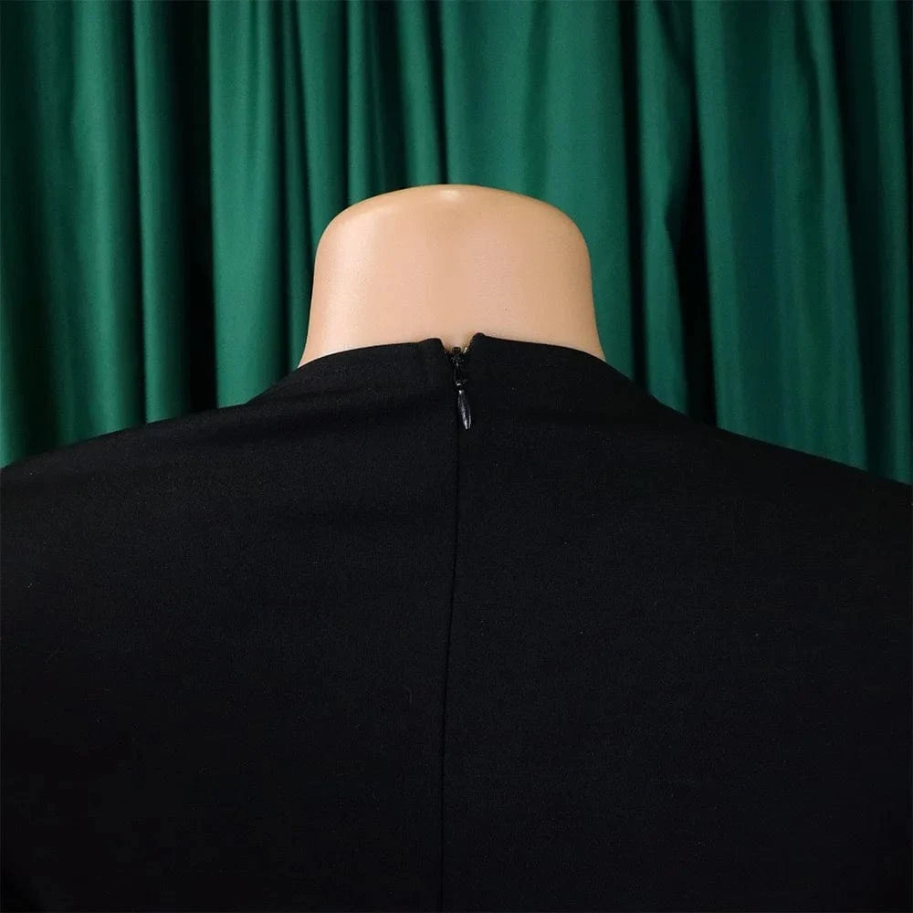 Office Dresses for Woman 2024 New Skew Collar Full Sleeve Sashes Sheath Package Hips Mid Calf Professional Business Work Dress