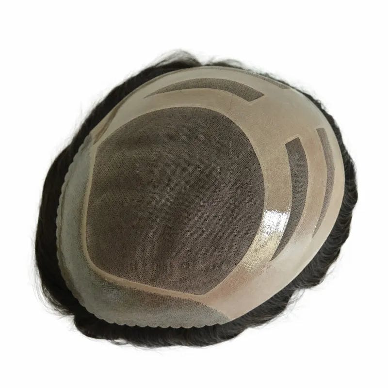 On Rite Front PU Human Hair Toupee Protesis Capilares Hombres For Man