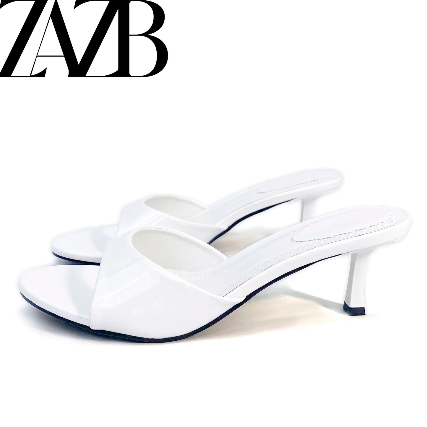Open toe dress Formal Pointed head cross belt women high heel shoes designer famous brands office stiletto Thick heels Sandal
