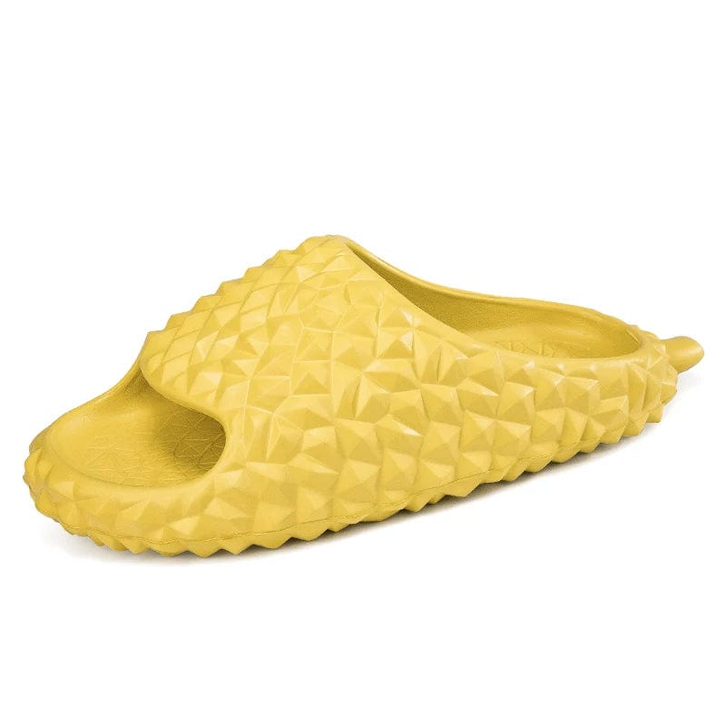 Open Toe Fruit Summer Beach Men Funny Durian Memory Foam Slippers Outdoor Sandals for Women