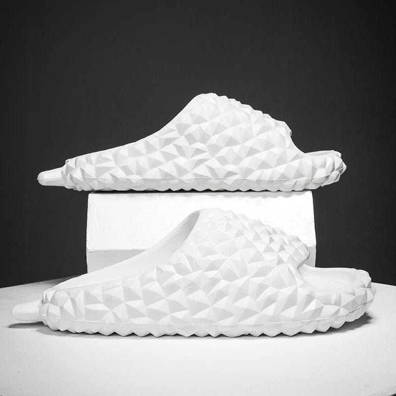 Open Toe Fruit Summer Beach Men Funny Durian Memory Foam Slippers Outdoor Sandals for Women