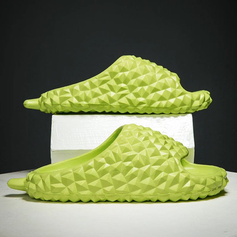 Open Toe Fruit Summer Beach Men Funny Durian Memory Foam Slippers Outdoor Sandals for Women