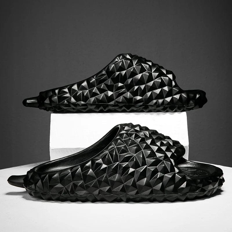 Open Toe Fruit Summer Beach Men Funny Durian Memory Foam Slippers Outdoor Sandals for Women