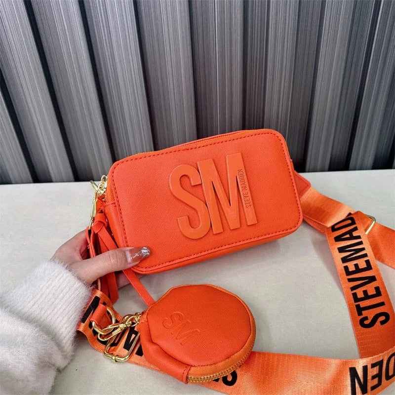 Orange Sac A Main 2024 PU Leather Shoulder Bags Designer Purses and Handbags Famous Brand Women Bags Luxury
