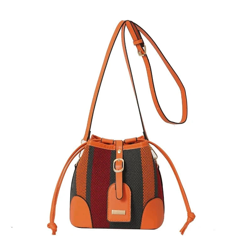 orange Wholesale Luxury Leather Bags Ladies Shoulder Crossbody Tote Famous Designer Women Handbags Purses
