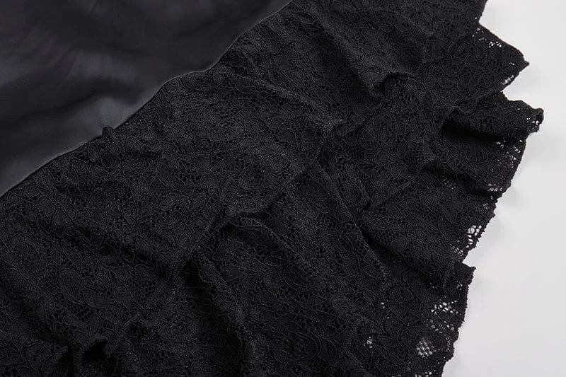 OUDINA 2024 Hotselling Ruffle Dress High Slit Tube Top Elegant Evening Pleated Lace Party Dress For Women