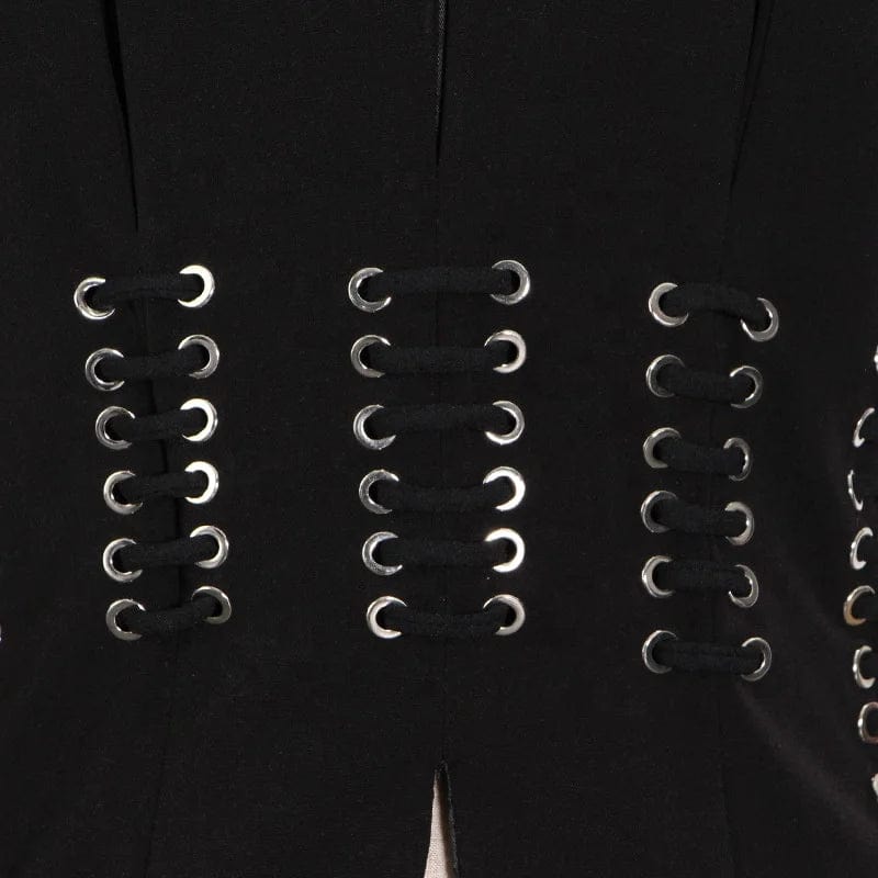 OUDINA 2024 New Fashion Temperament Heavy Industry Strap Design Suit Women's Niche Style Vest Jacket