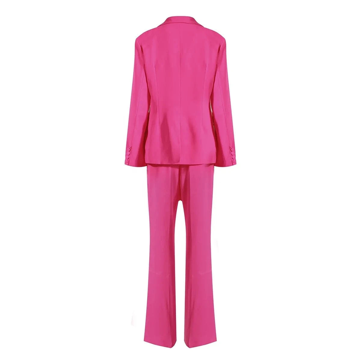 OUDINA Women's Tuxedo Celebrity Style Sexy Tops Flared Pants Blazer 2 Piece Sets Blazers Women Suits
