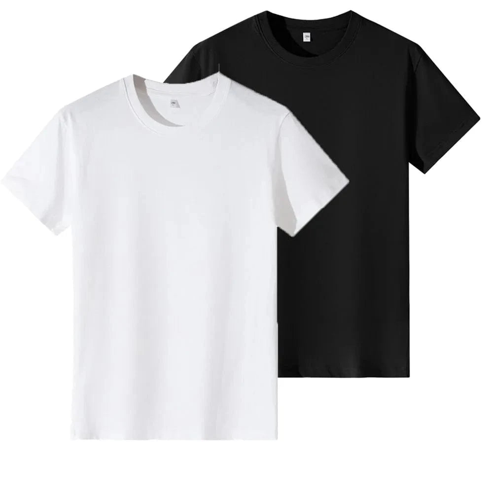 Oversized 100% Cotton Women Tops 2025 Summer Casual Short Sleeve T-shirt Tee Solid Pullover Korean Blouse Shirts Female Clothing