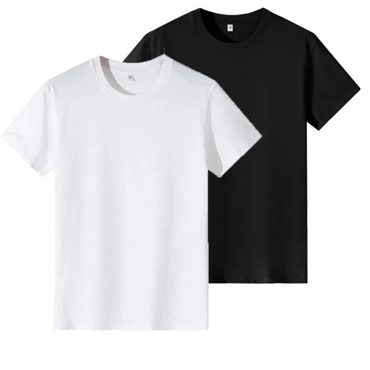 Oversized 100% Cotton Women Tops 2025 Summer Casual Short Sleeve T-shirt Tee Solid Pullover Korean Blouse Shirts Female Clothing