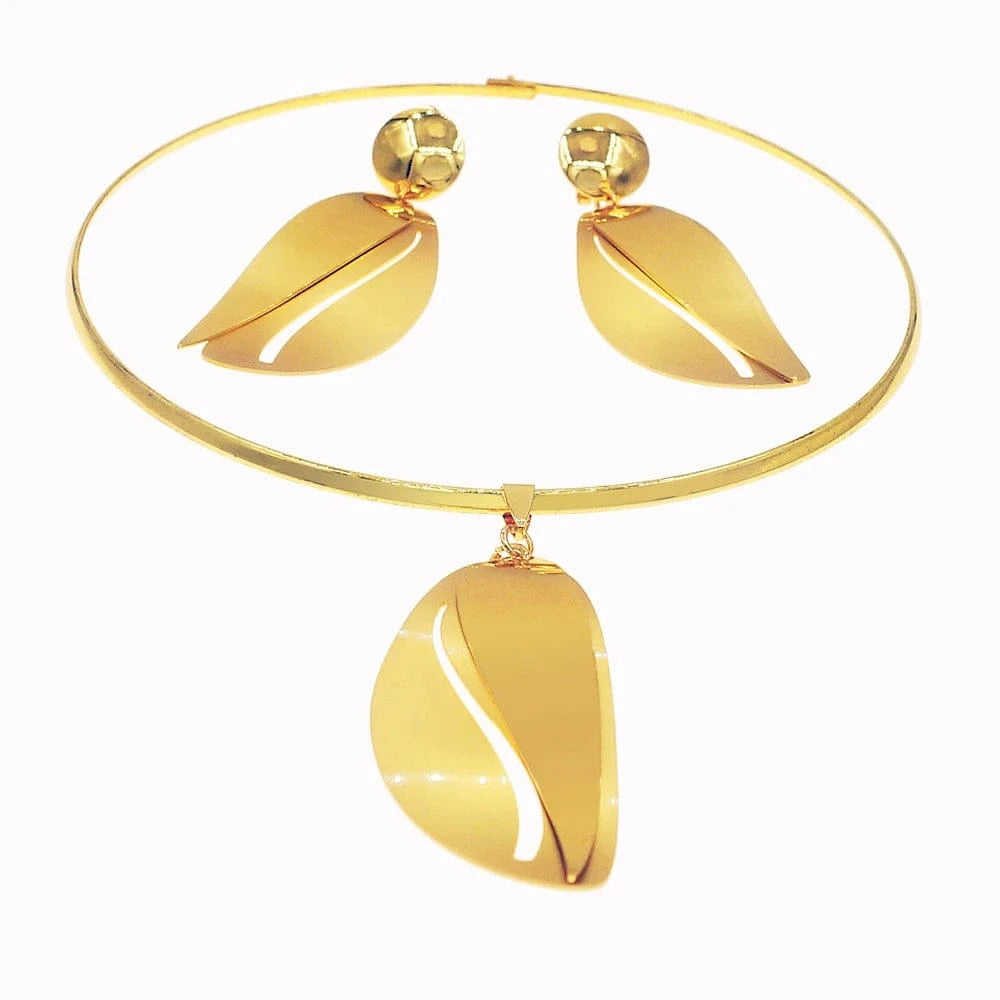Party High Quality Necklace Jewelry / Adjustable / N220029 Zhuerrui Party High Quality Necklace Jewelry Brazilian Gold Ladies Jewelry Luxury Dubai Jewelry Sets N220029