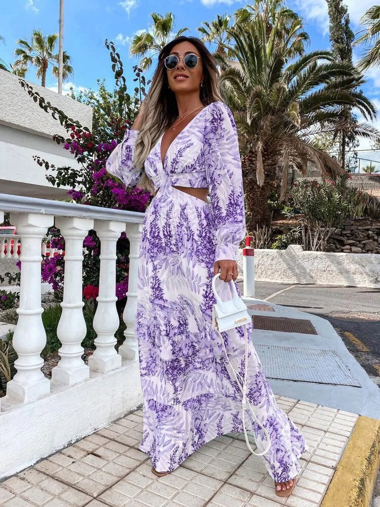 PASUXI Wholesale Lady Sexy Dresses Summer Fashion Print Plus Size Dress Girl Party Casual Dresses Women