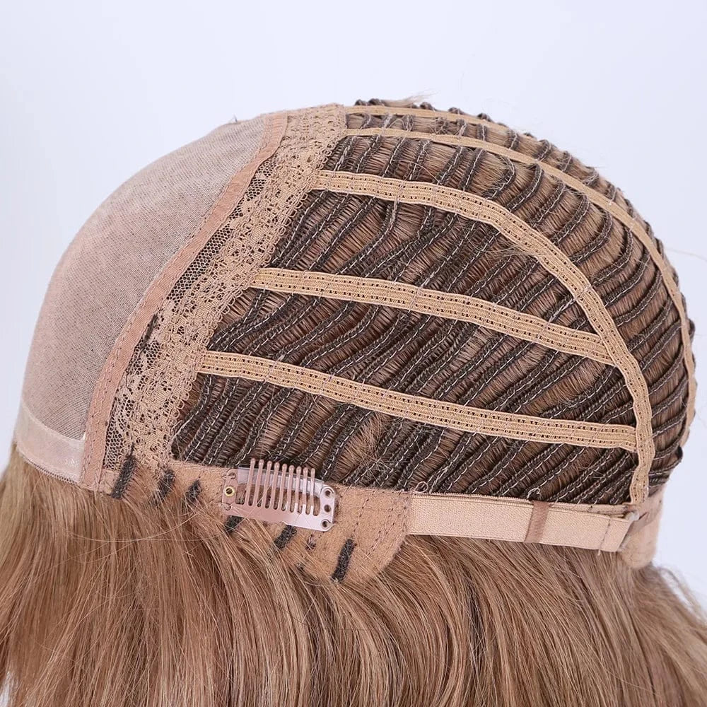 Picture Color / 12 Inches Topelles new ready 12inch top quality brown color mono human hair wigs for women