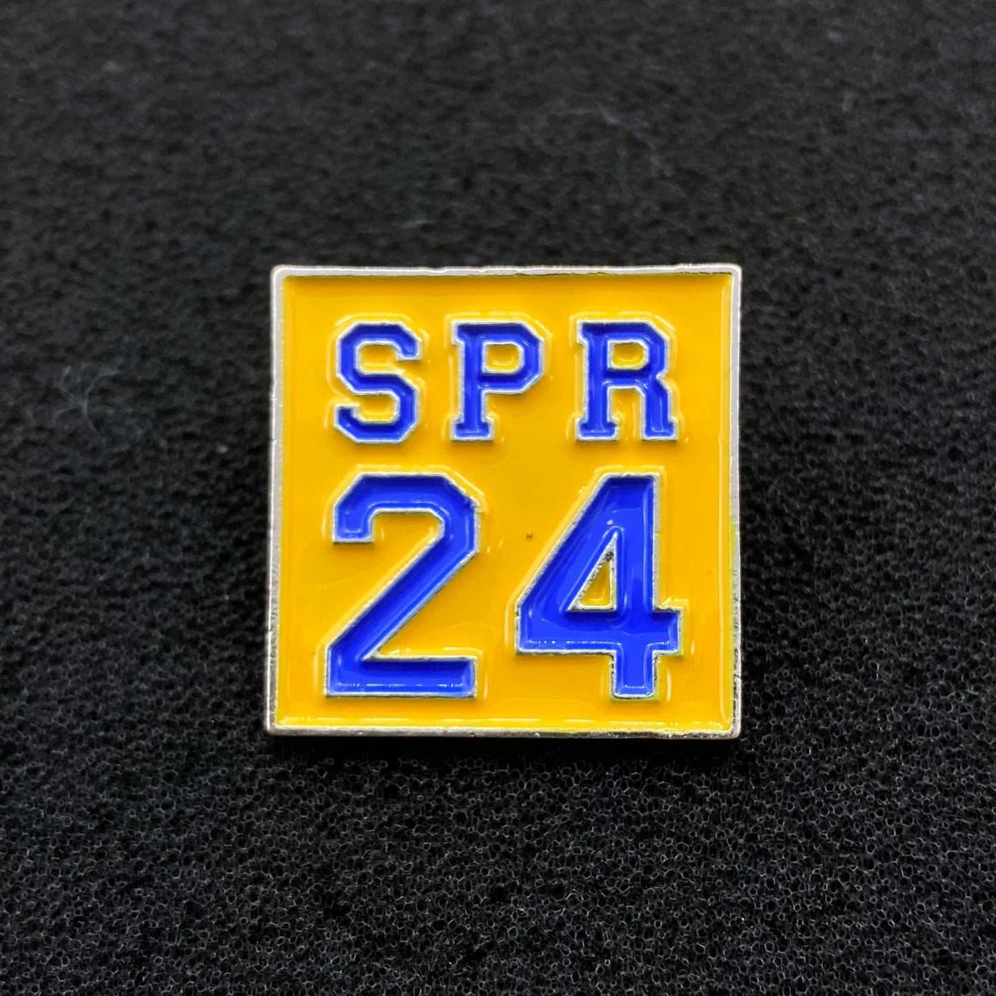 pin / blue words on yellow Greek Sorority Colorful SPR 24 Spring Enamel Brooches Pins Brooches Jewelry Brooch Lapel Pin Women's Jewelry